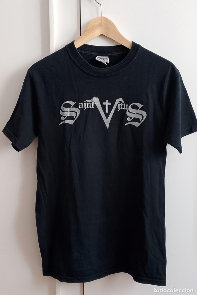 M&uacute;sica de colecci&oacute;n: SAINT VITUS - TALLA S - NEGRA - SERIGRAFIA - HEAVY DOOM - SEGUNDA MANO - OFICIAL