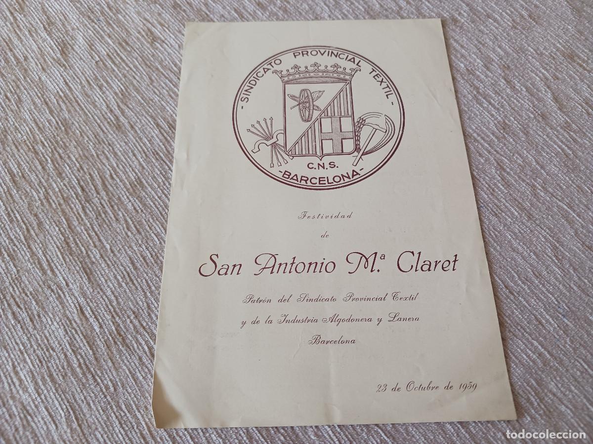 M&uacute;sica de colecci&oacute;n: sindicato provincial textil CNS barcelona 1959, orquesta monterrey, agrup. marcos redondo