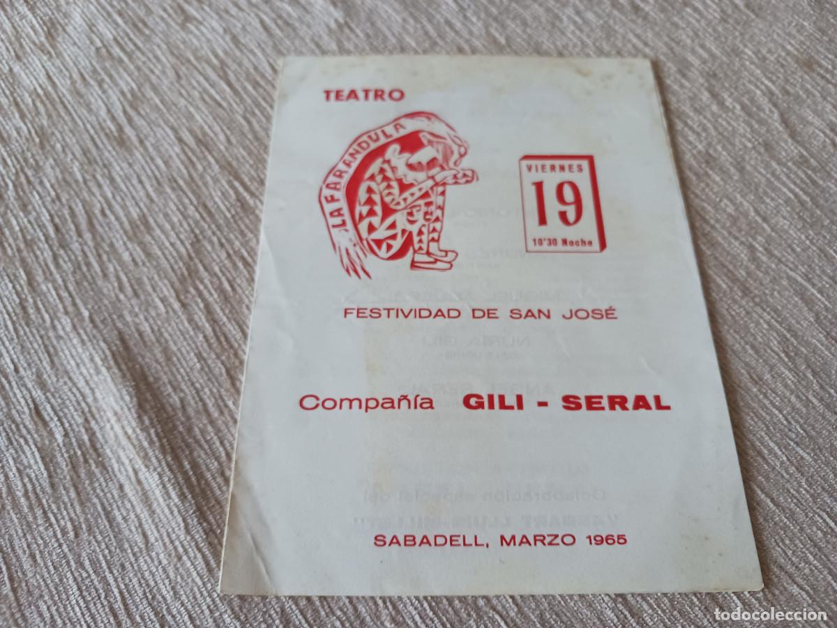 M&uacute;sica de colecci&oacute;n: teatro la farandula, sabadell, 1965, compa&ntilde;ia gili-seral, la tabernera del puerto, andres vi&ntilde;as
