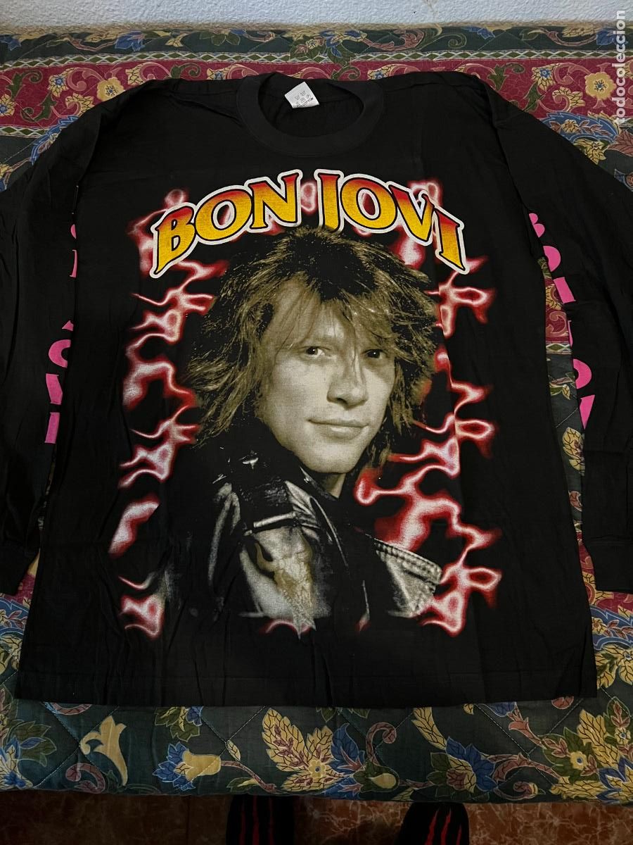 M&uacute;sica de colecci&oacute;n: BON JOVI CAMISETA PROMOCIONAL, MANGA LARGA CROSS STAR XXL