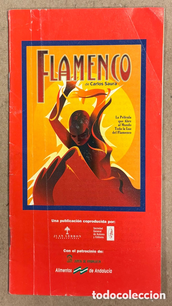 Collectible Music: FLAMENCO DE CARLOS SAURA. LIBRETO PROMOCIONAL DE LA PEL&Iacute;CULA (1995).