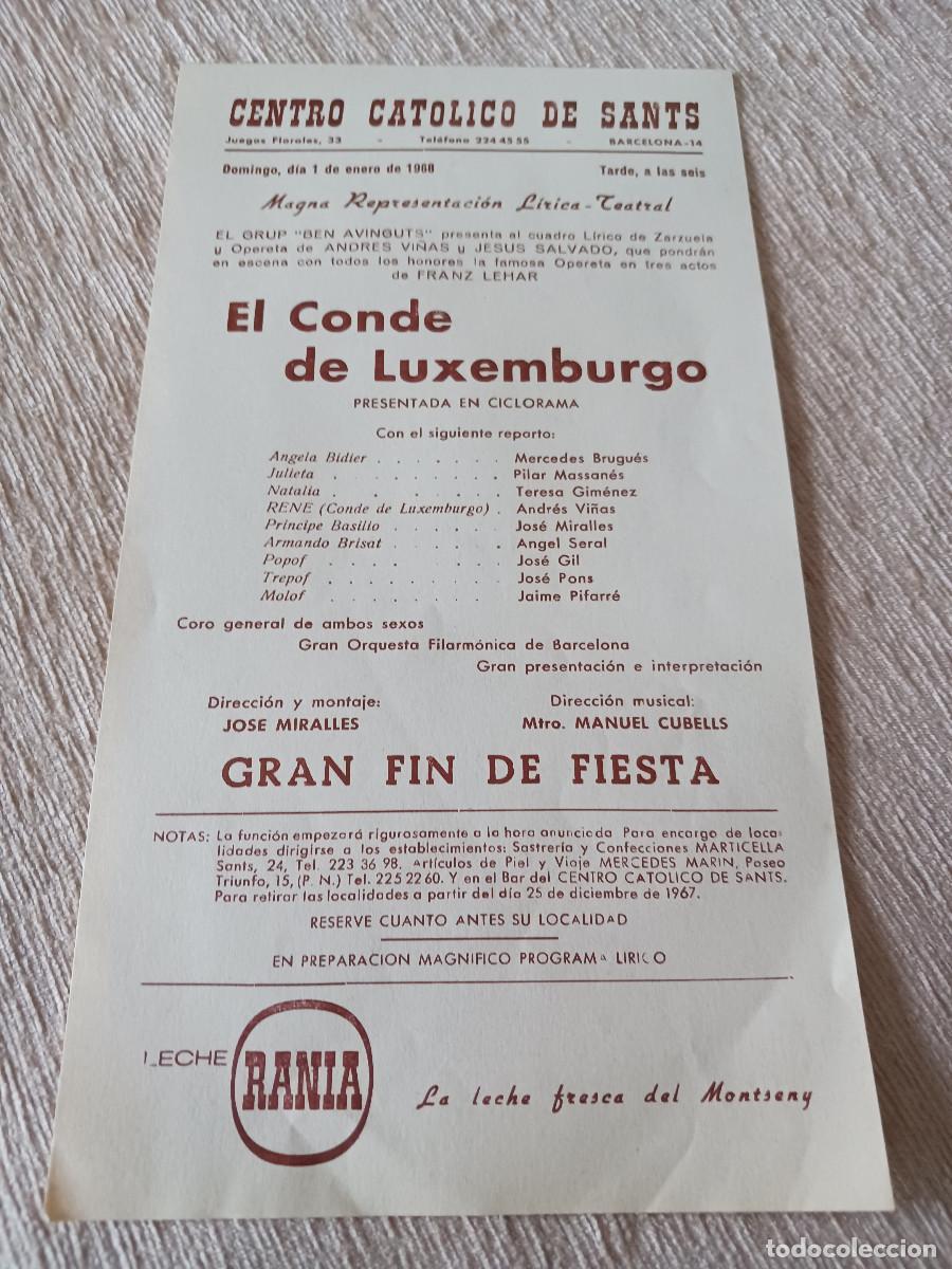 M&uacute;sica de colecci&oacute;n: centro catolico sants 1968, grup ben avinguts, el conde de luxemburgo, andres vi&ntilde;as
