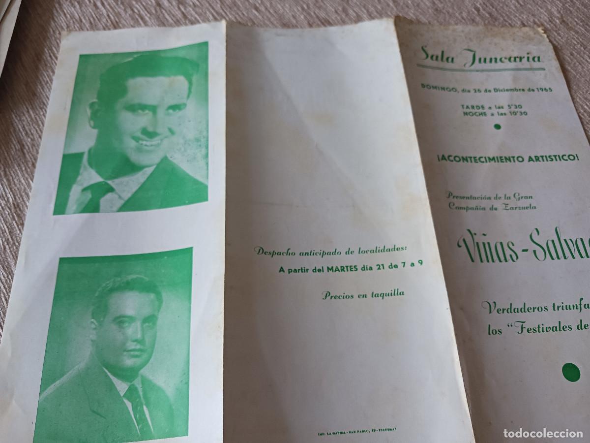M&uacute;sica de colecci&oacute;n: sala juncaria de figueras 1965, presentacion de la compa&ntilde;ia lirica, vi&ntilde;as - salvado