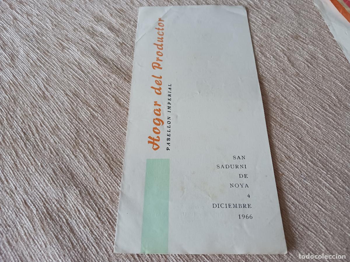 M&uacute;sica de colecci&oacute;n: hogar del productor, pabellon imperial, san sadurni de noya 1966, katiuska, vi&ntilde;as - salvado