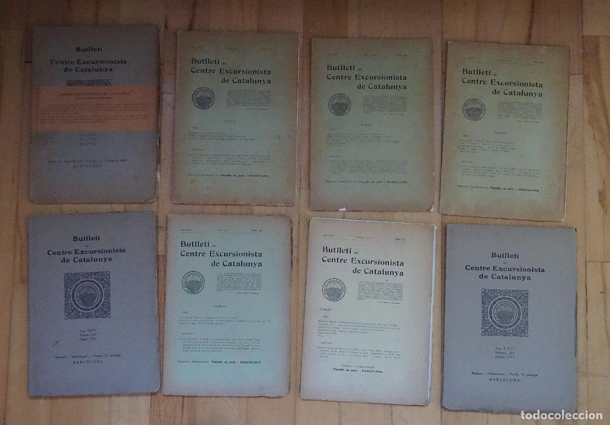 M&uacute;sica de cole&ccedil;&atilde;o: 8 Butlletins Centre Excursionista de Catalunya dels anys 1915,1916 i 1919,veure fotos i comentaris