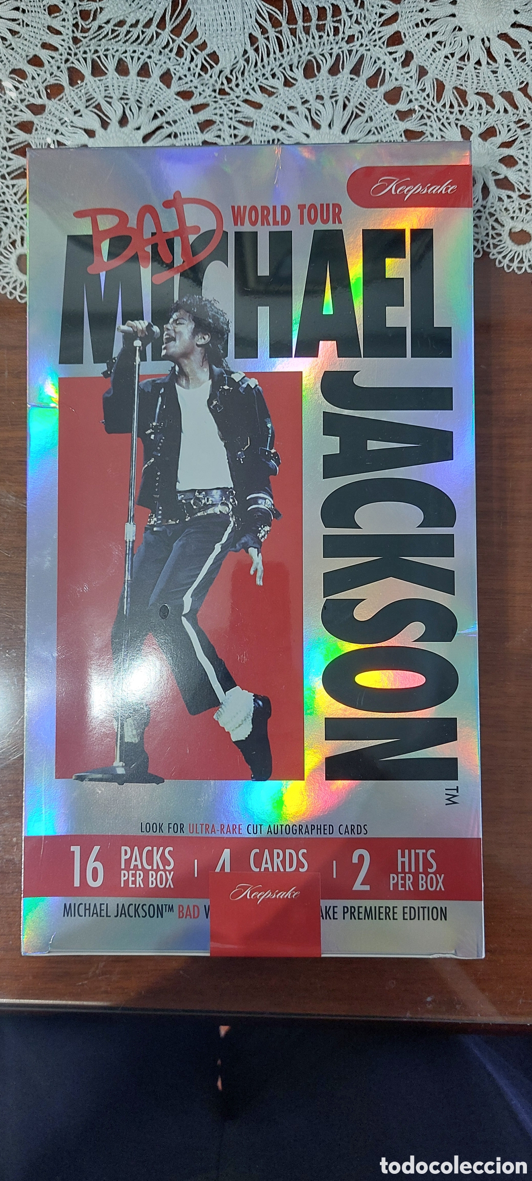 M&uacute;sica de colecci&oacute;n: Michael Jackson- Caja de 16 packs cromos Bad box