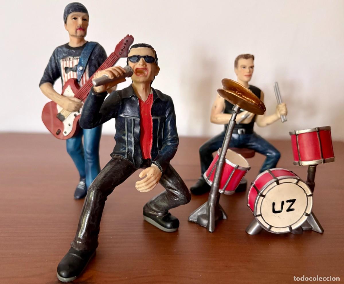 M&uacute;sica de colecci&oacute;n: FIGURAS MU&Ntilde;ECOS DE RESINA DEL GRUPO U2 BONO THE EDGE...VER FOTOS