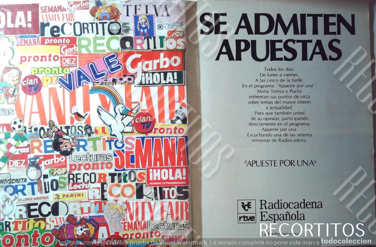 M&uacute;sica de colecci&oacute;n: RADIO CADENA ESPA&Ntilde;OLA ANUNCIO PUBLICIDAD