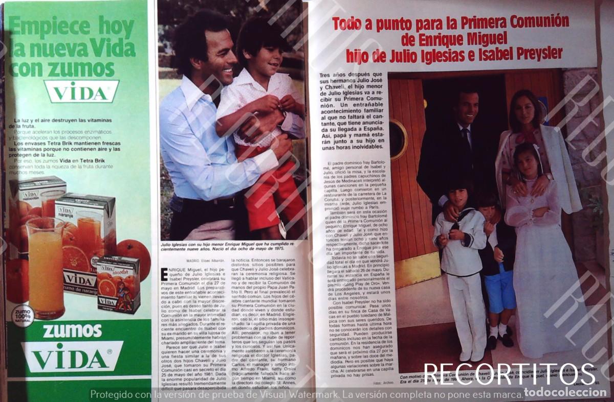 M&uacute;sica de colecci&oacute;n: ipy isabel preysler JULIO JOSE ENRIQUE IGLESIAS PRIMERA COMUNION