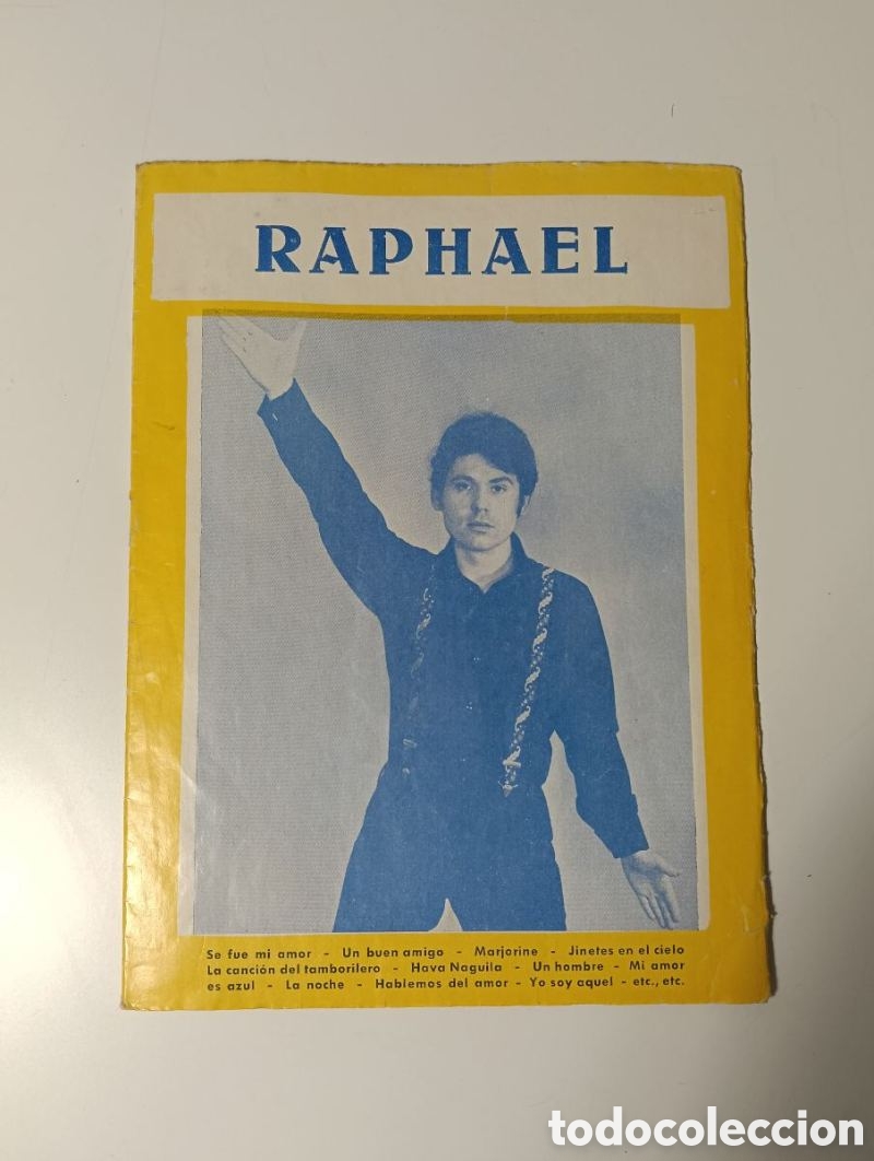 M&uacute;sica de colecci&oacute;n: Cancionero Raphael A&ntilde;os 60
