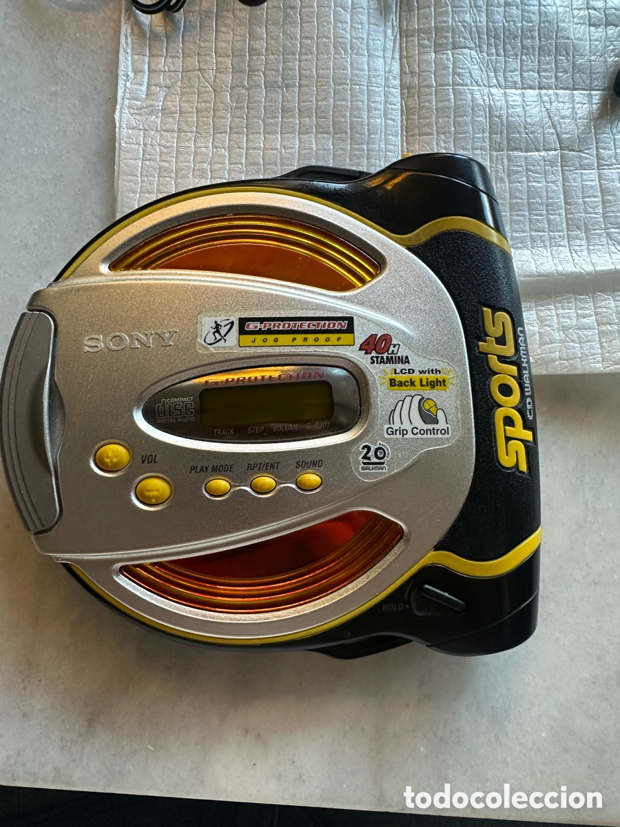 M&uacute;sica de colecci&oacute;n: reproductor de CD port&aacute;til vintage Sony Sports Walkman