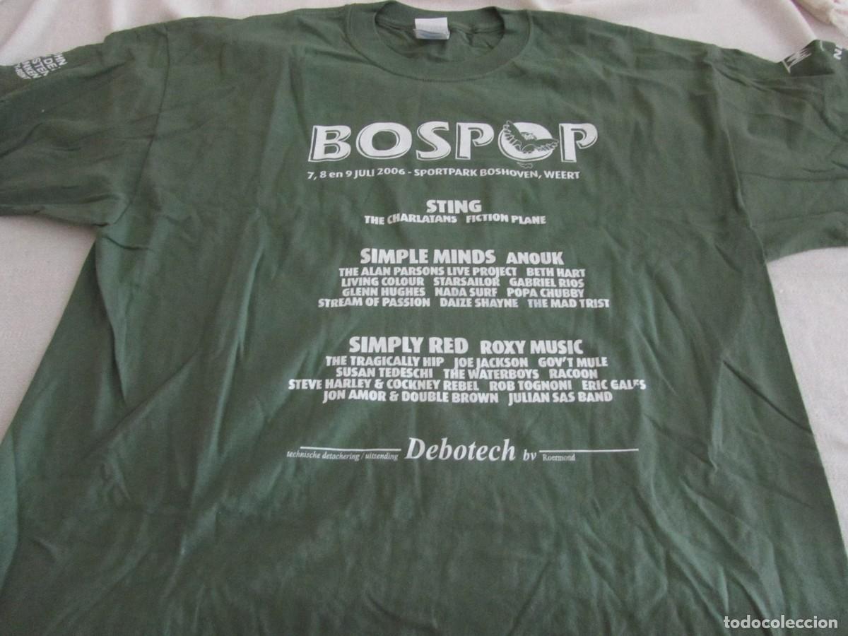M&uacute;sica de colecci&oacute;n: CAMISETA BOSPOP FESTIVAL,SIMPLE MINDS,STING,SIMPLY RED,ANOUK,ALAN PARSONS,LIVING COLOUR,JOE JACKSON