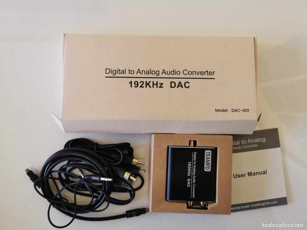 M&uacute;sica de colecci&oacute;n: Convertidor Digital a Anal&oacute;gico, Aluminio TEAMPD DAC Audio &Oacute;ptico Coaxial (RCA) Toslink SPDIF a Audi