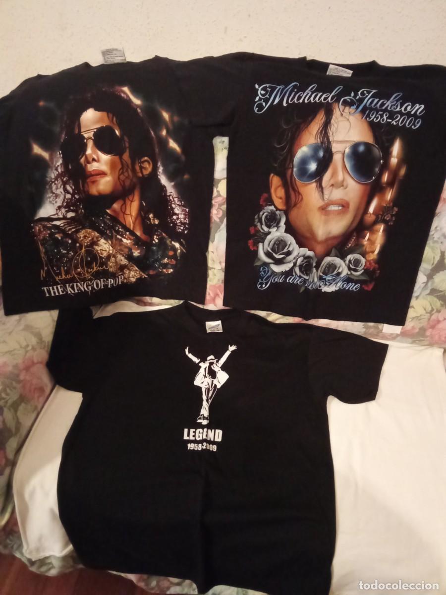 M&uacute;sica de colecci&oacute;n: Lote 3 camisetas de Michael Jackson