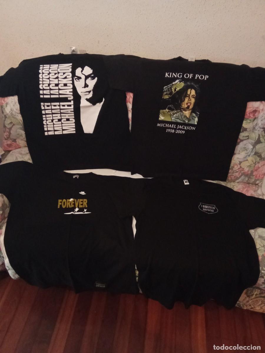 M&uacute;sica de colecci&oacute;n: Lote 4 camisetas de Michael Jackson