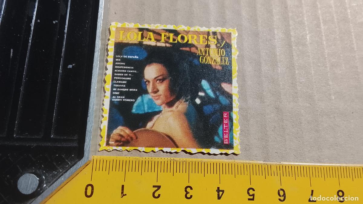 Collectible Music: musica - CROMOS o similar DE PAPEL troquelado CANTANTES - LOLA FLORES FLAMENCO