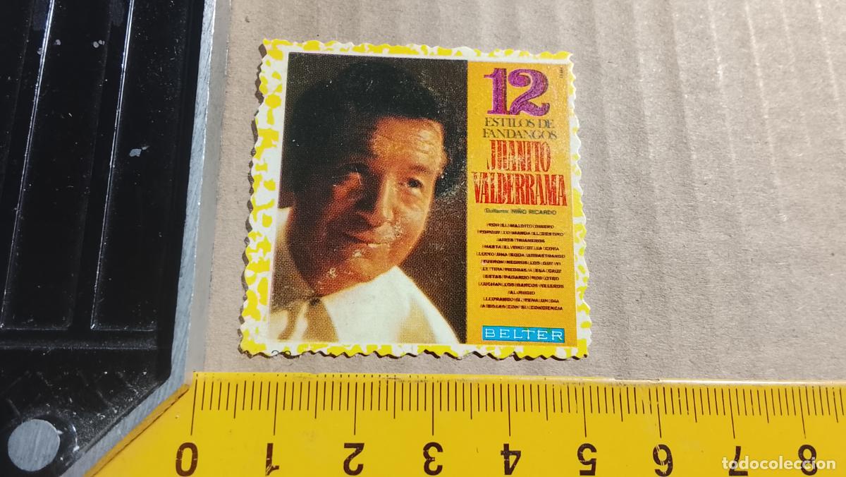 Musique de collection: musica - CROMOS o similar DE PAPEL troquelado CANTANTES - JUANITO VALDERRAMA