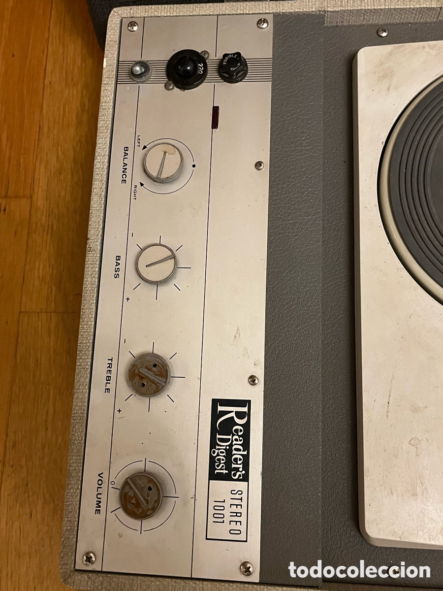 M&uacute;sica de colecci&oacute;n: Tocadiscos Port&aacute;til Marca Reader&rsquo;s Digest Stereo 1001 - Foto 4