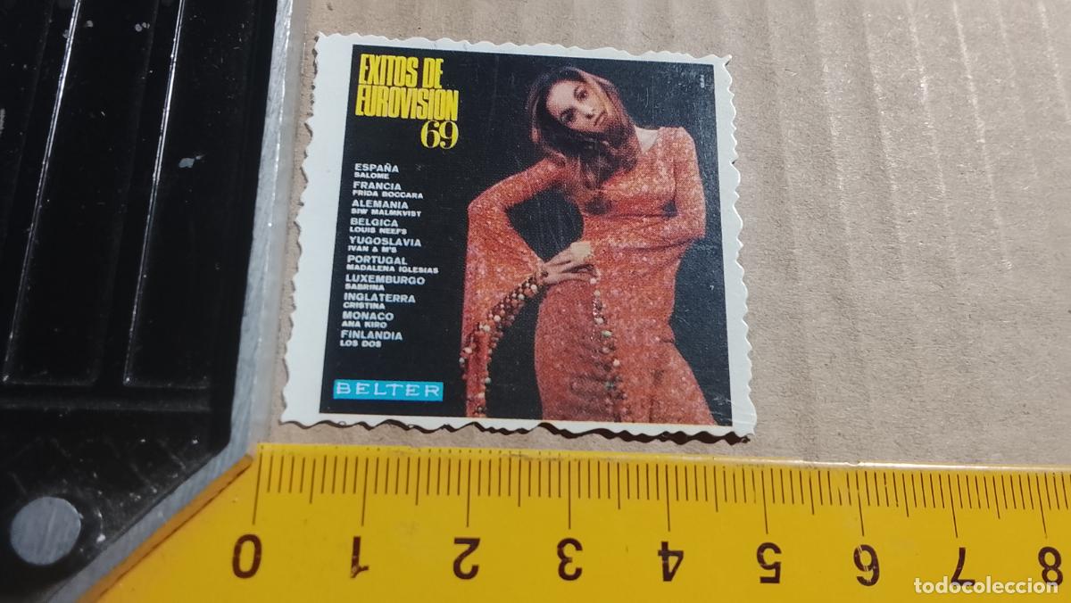 M&uacute;sica de cole&ccedil;&atilde;o: musica - CROMOS o similar DE PAPEL troquelado CANTANTES - EUROVISION 1969 SALOME