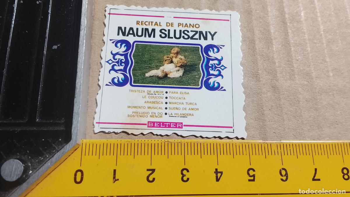 Collectible Music: musica - CROMOS o similar DE PAPEL troquelado CANTANTES - MUSICA DE PIANO NAUM SLUSZNY
