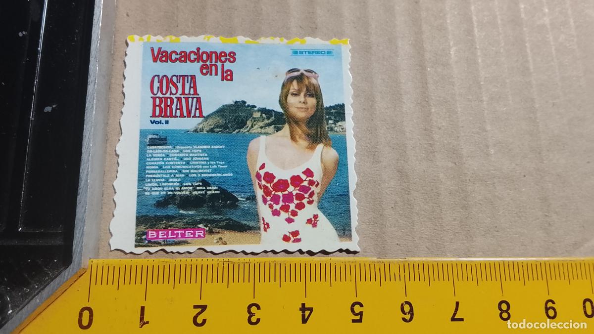 Collectible Music: musica - CROMOS o similar DE PAPEL troquelado CANTANTES - LOS TOPS - VACACIONES EN LA COSTA BRAVA
