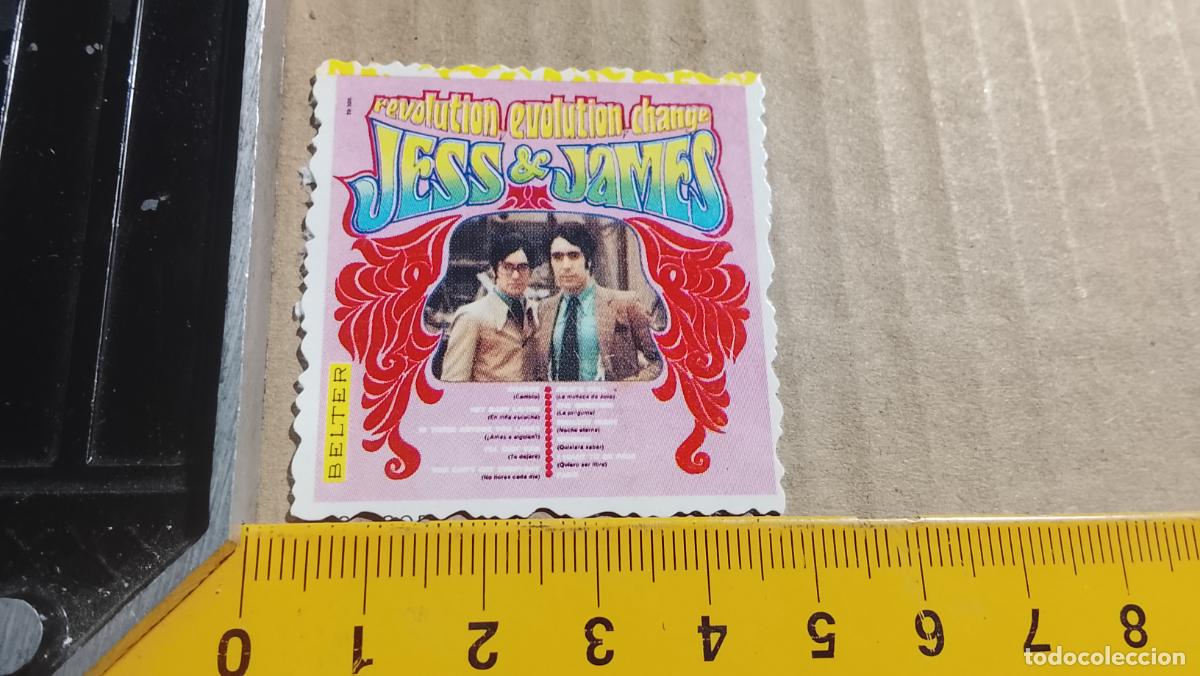 Collectible Music: musica - CROMOS o similar DE PAPEL troquelado CANTANTES - JESS AND JAMES