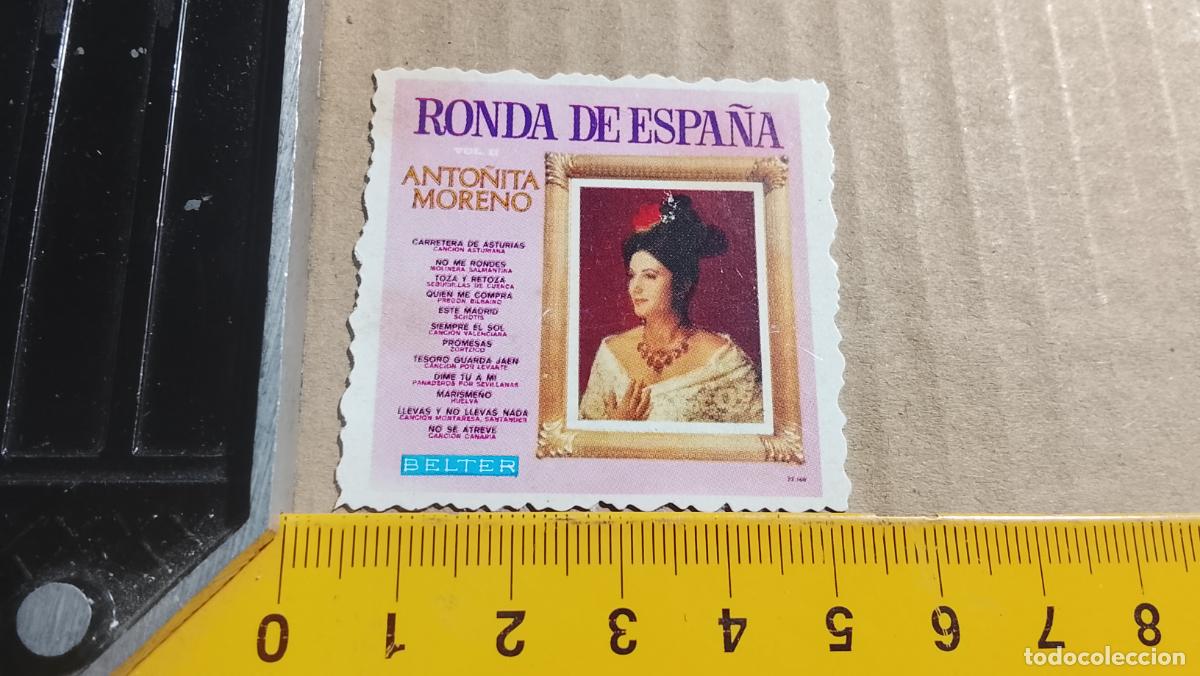 Collectible Music: musica - CROMOS o similar DE PAPEL troquelado CANTANTES - ANTO&Ntilde;ITA MORENO