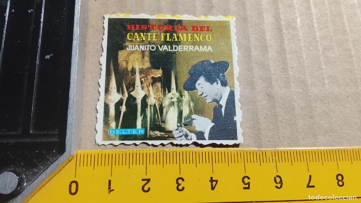 Collectible Music: musica - CROMOS o similar DE PAPEL troquelado CANTANTES - CANTE FLAMENCO JUANITO VALDERRAMA