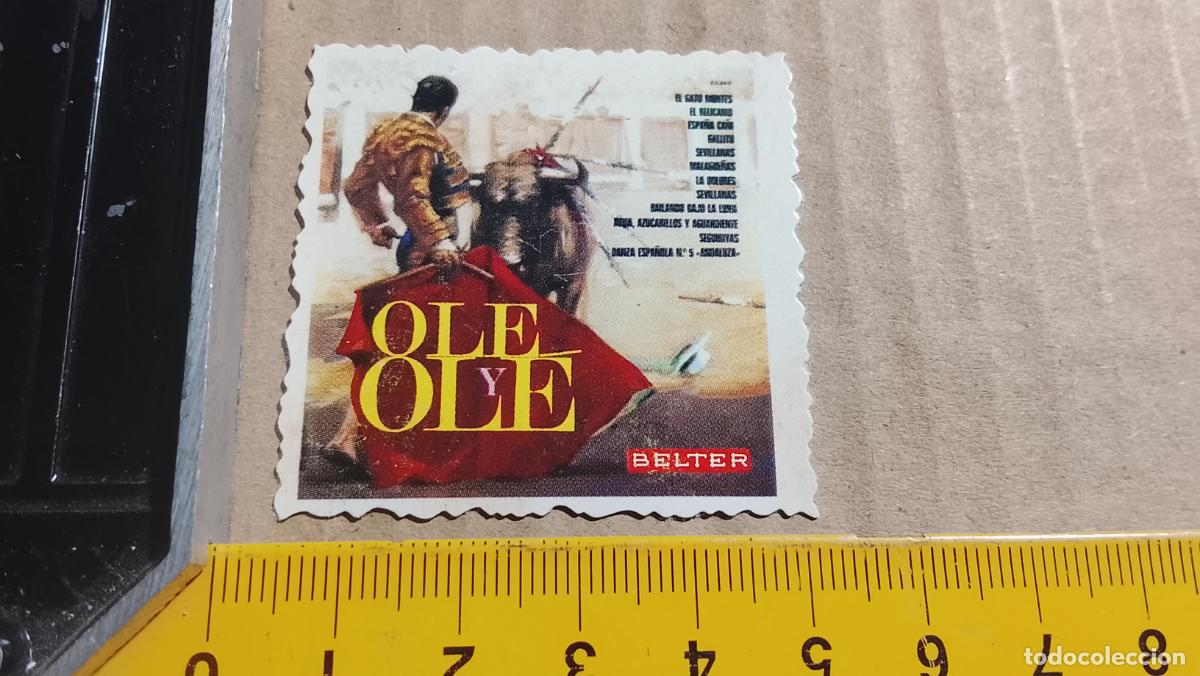 Collectible Music: musica - CROMOS o similar DE PAPEL troquelado CANTANTES - OLE OLE TORERO