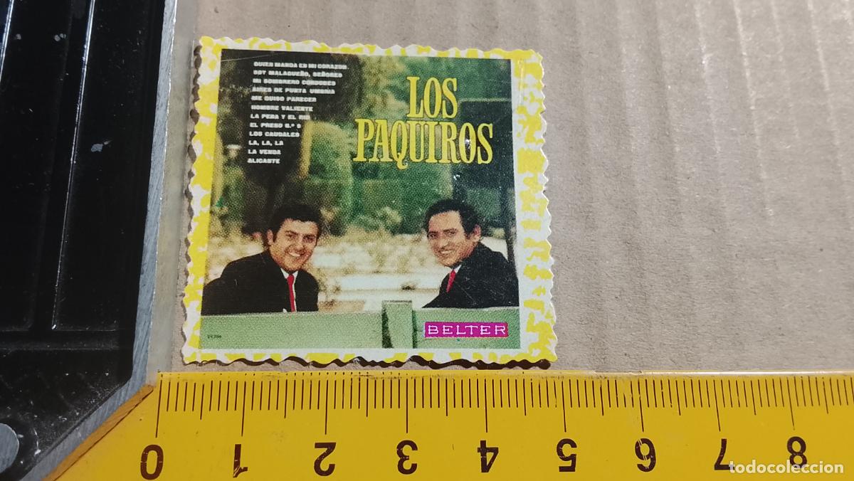 Musique de collection: musica - CROMOS o similar DE PAPEL troquelado CANTANTES - LOS PAQUIROS