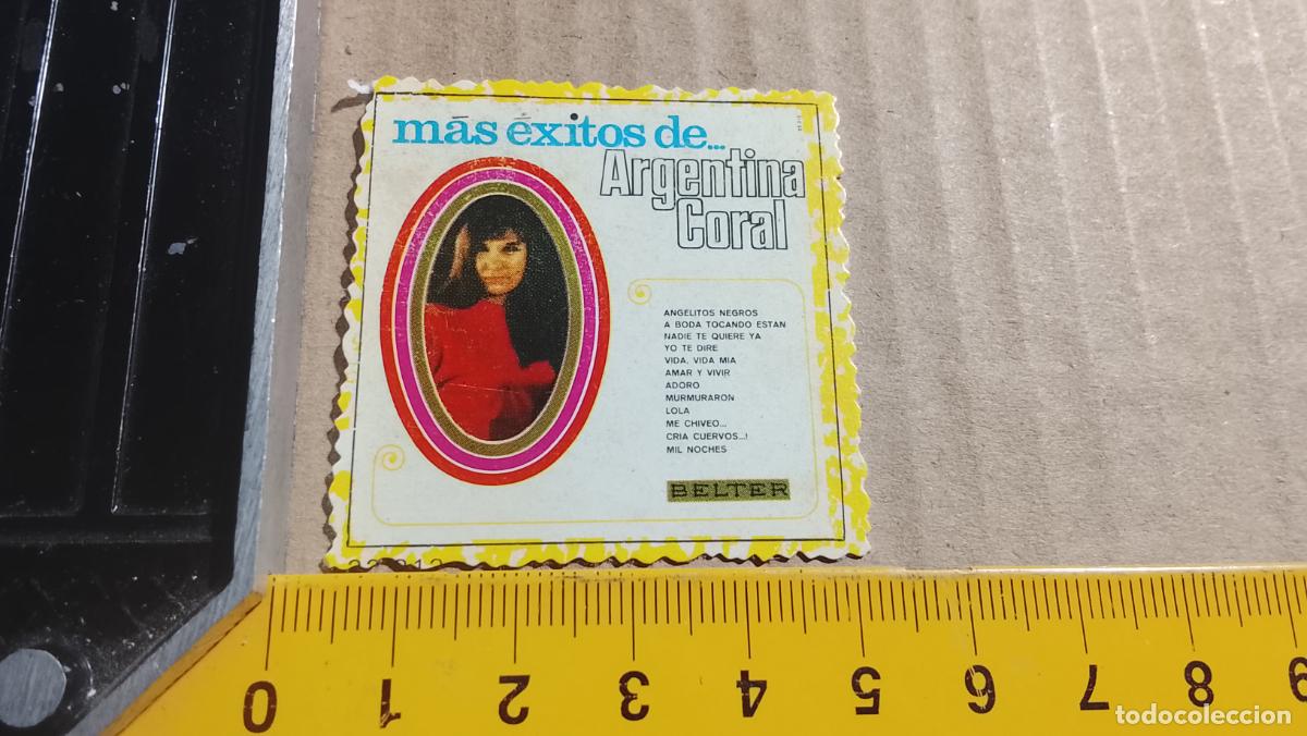 Musique de collection: musica - CROMOS o similar DE PAPEL troquelado CANTANTES - ARGENTINA CORAL