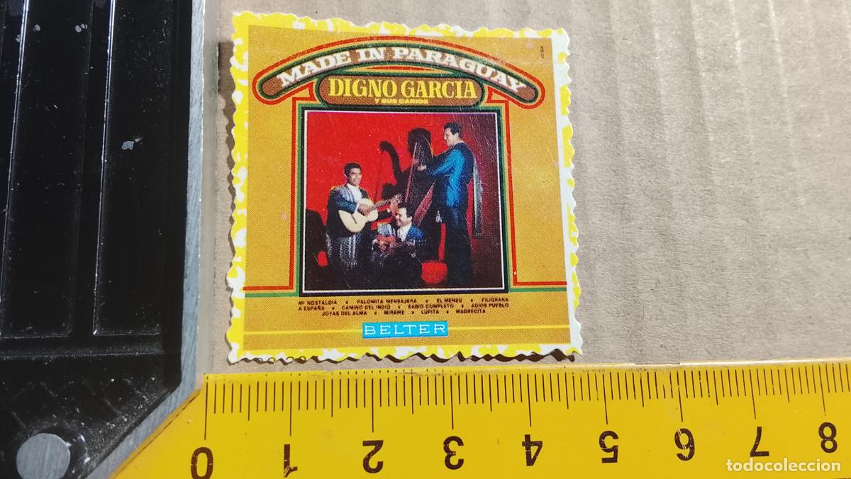 Musique de collection: musica - CROMOS o similar DE PAPEL troquelado CANTANTES - DIGNO GARCIA