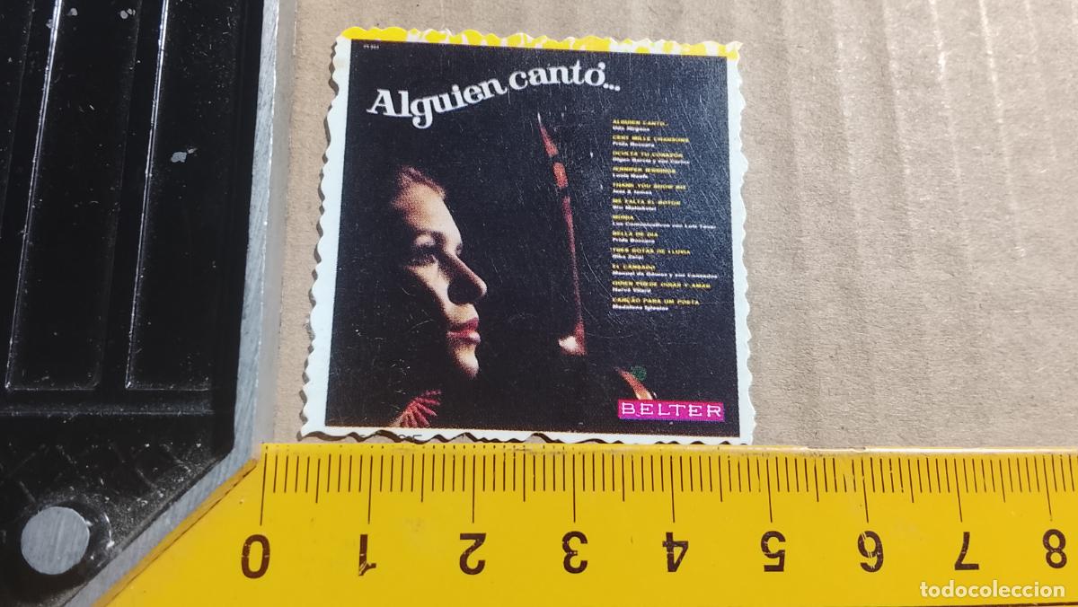 M&uacute;sica de colecci&oacute;n: musica - CROMOS o similar DE PAPEL troquelado CANTANTES - ALGUIEN CANTO