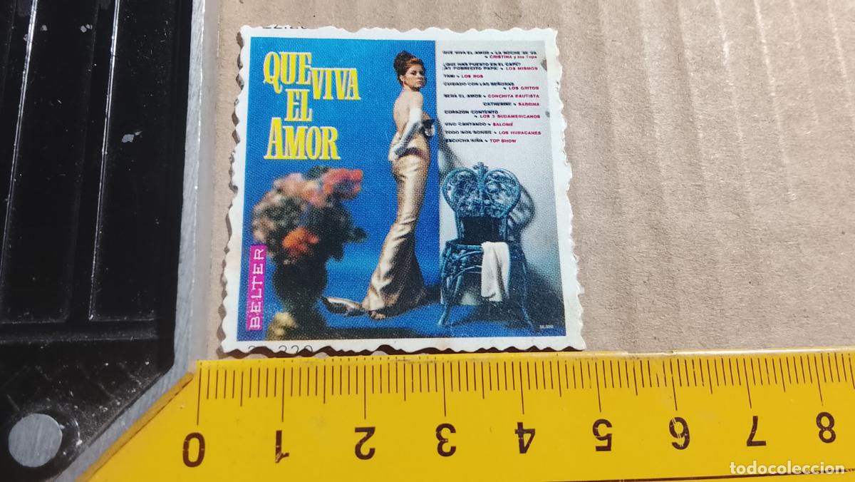 Musique de collection: musica - CROMOS o similar DE PAPEL troquelado CANTANTES - QUE VIVA EL AMOR ( LOS ROS, CRISTINA Y LOS