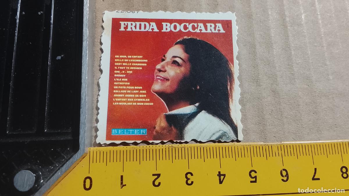 Musique de collection: musica - CROMOS o similar DE PAPEL troquelado CANTANTES - FRIDA BOCCARA