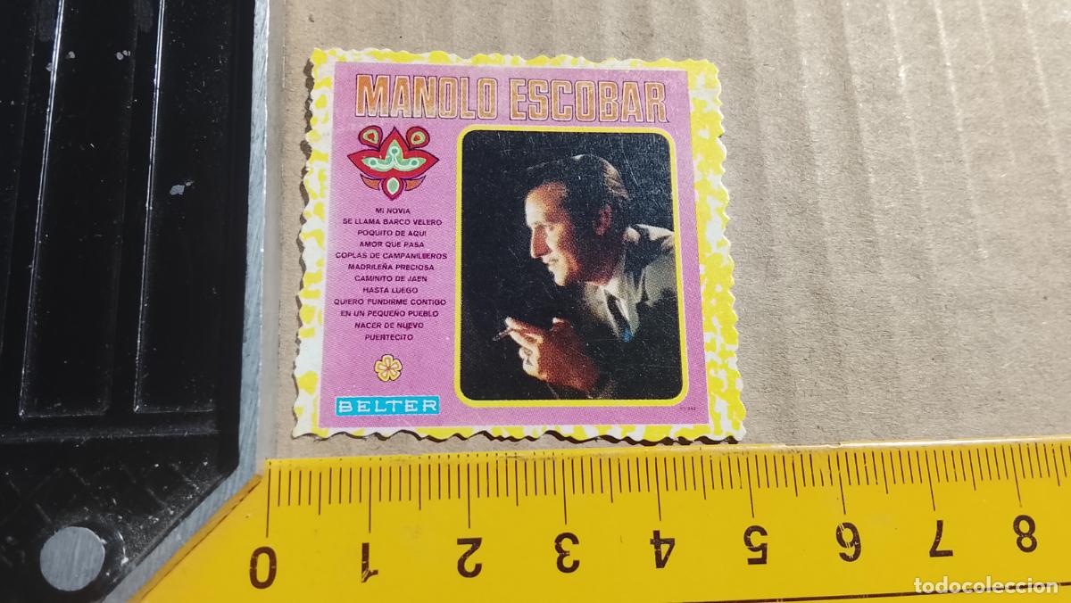 Musique de collection: musica - CROMOS o similar DE PAPEL troquelado CANTANTES - MANOLO ESCOBAR