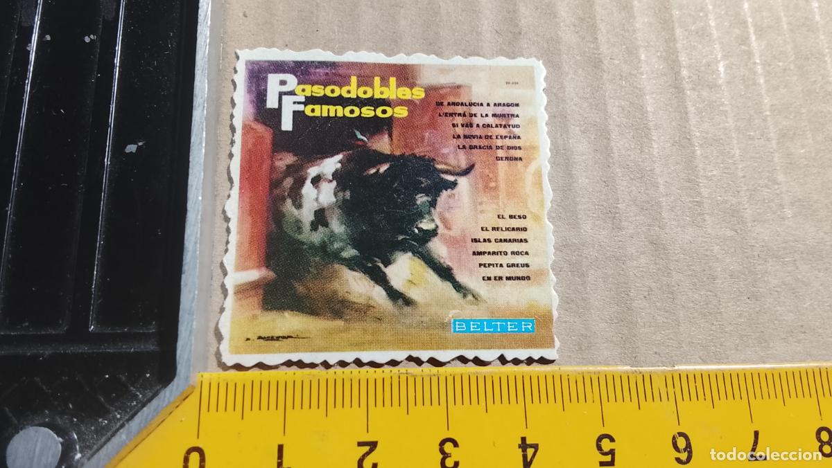 Musique de collection: musica - CROMOS o similar DE PAPEL troquelado CANTANTES - PASODOBLES