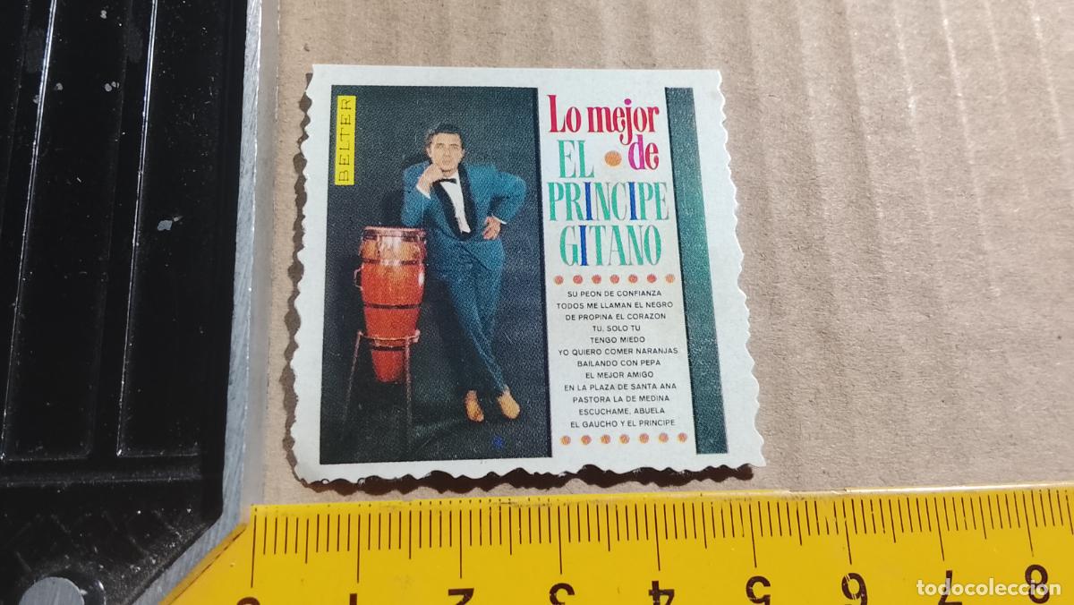 Musique de collection: musica - CROMOS o similar DE PAPEL troquelado CANTANTES - FLAMENCO EL PRINCIPE GITANO