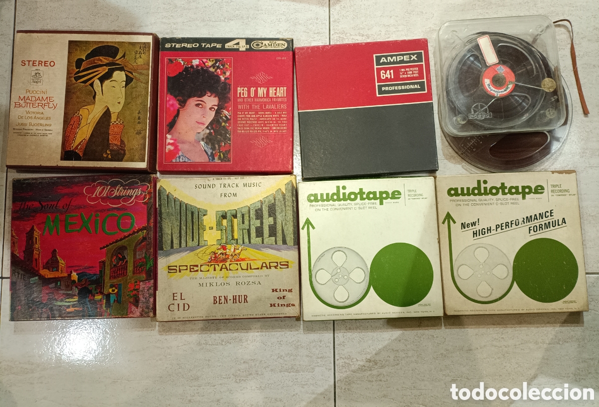 M&uacute;sica de colecci&oacute;n: Lote de 10 cintas de magnet&oacute;fono.