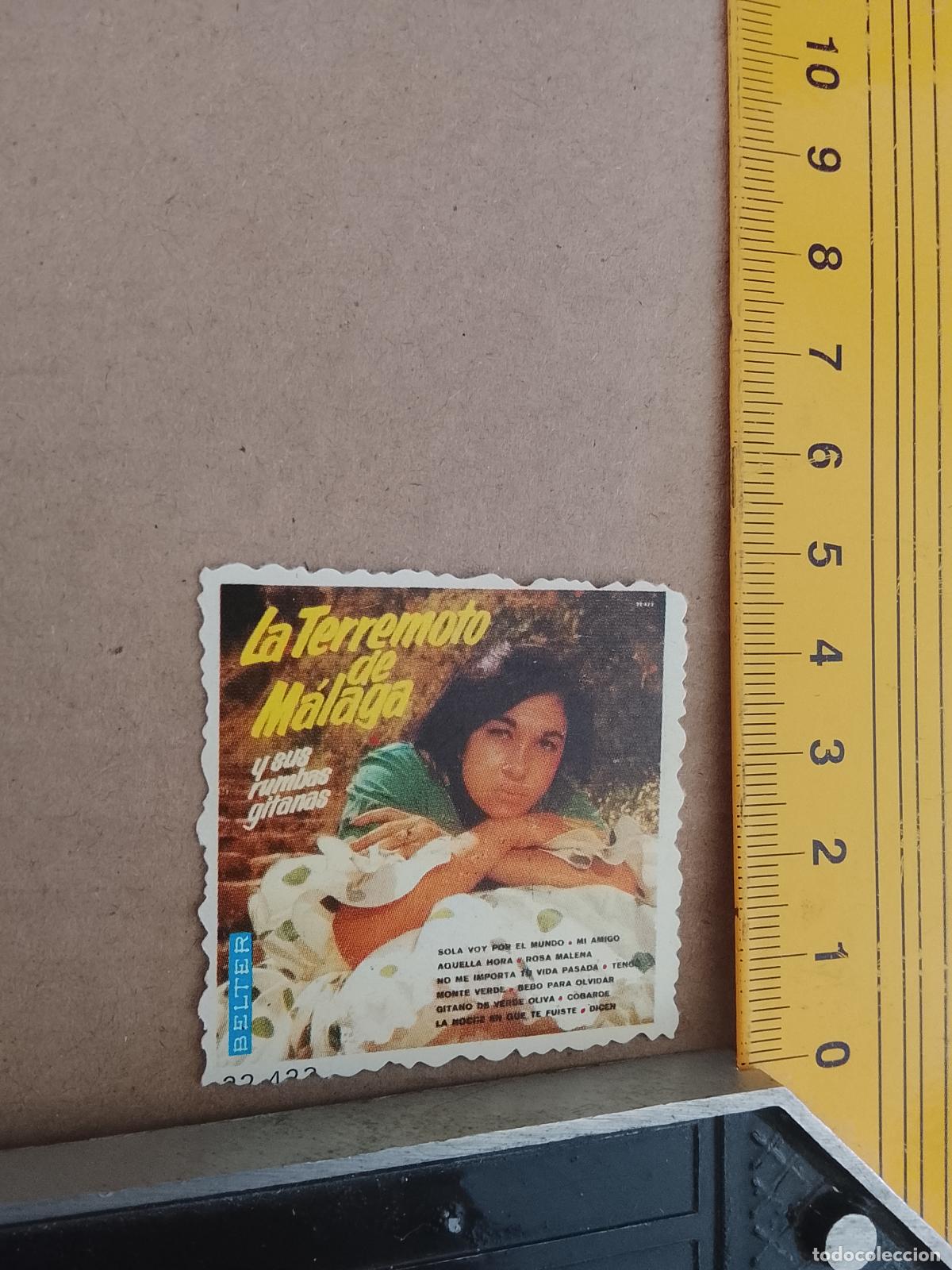 M&uacute;sica de colecci&oacute;n: musica - CROMOS o similar DE PAPEL troquelado CANTANTES - LA TERREMOTO DE MALAGA