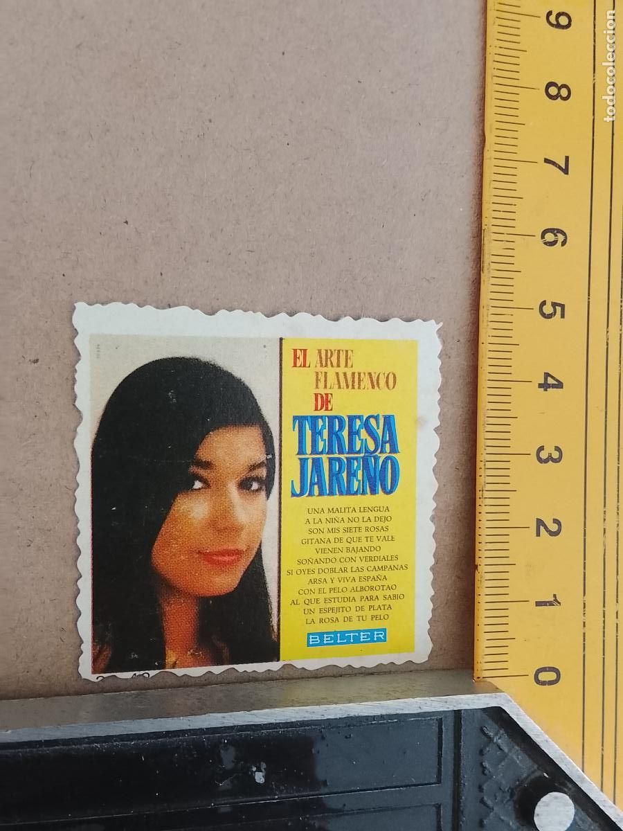M&uacute;sica de colecci&oacute;n: musica - CROMOS o similar DE PAPEL ANTIGUO troquelado CANTANTES - FLAMENCO TERESA JARENO