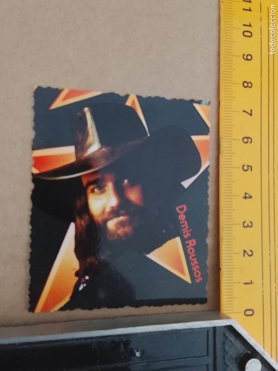 M&uacute;sica de colecci&oacute;n: musica - CROMOS o similar DE PAPEL ANTIGUO troquelado CANTANTES - DEMIS ROUSSOS