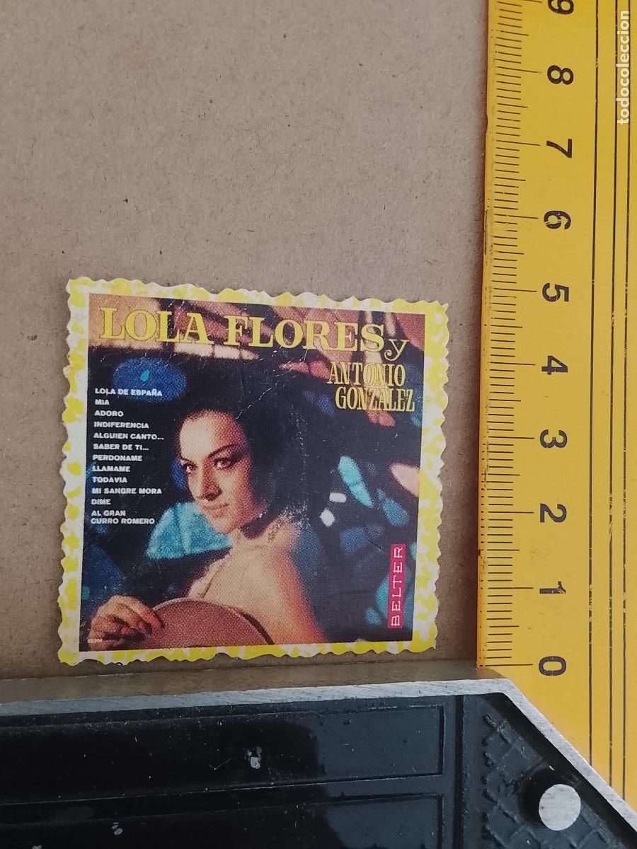 M&uacute;sica de colecci&oacute;n: musica - CROMOS o similar DE PAPEL ANTIGUO troquelado CANTANTES - LOLA FLORES