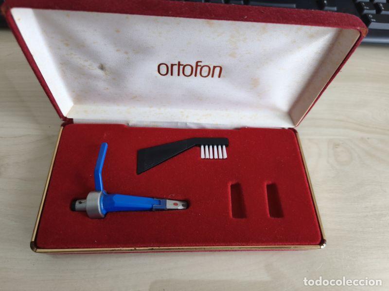 M&uacute;sica de colecci&oacute;n: Caja de aguja de tocadiscos Ortofon. conserva aguja y cepillo. Como se ve en las fotos.