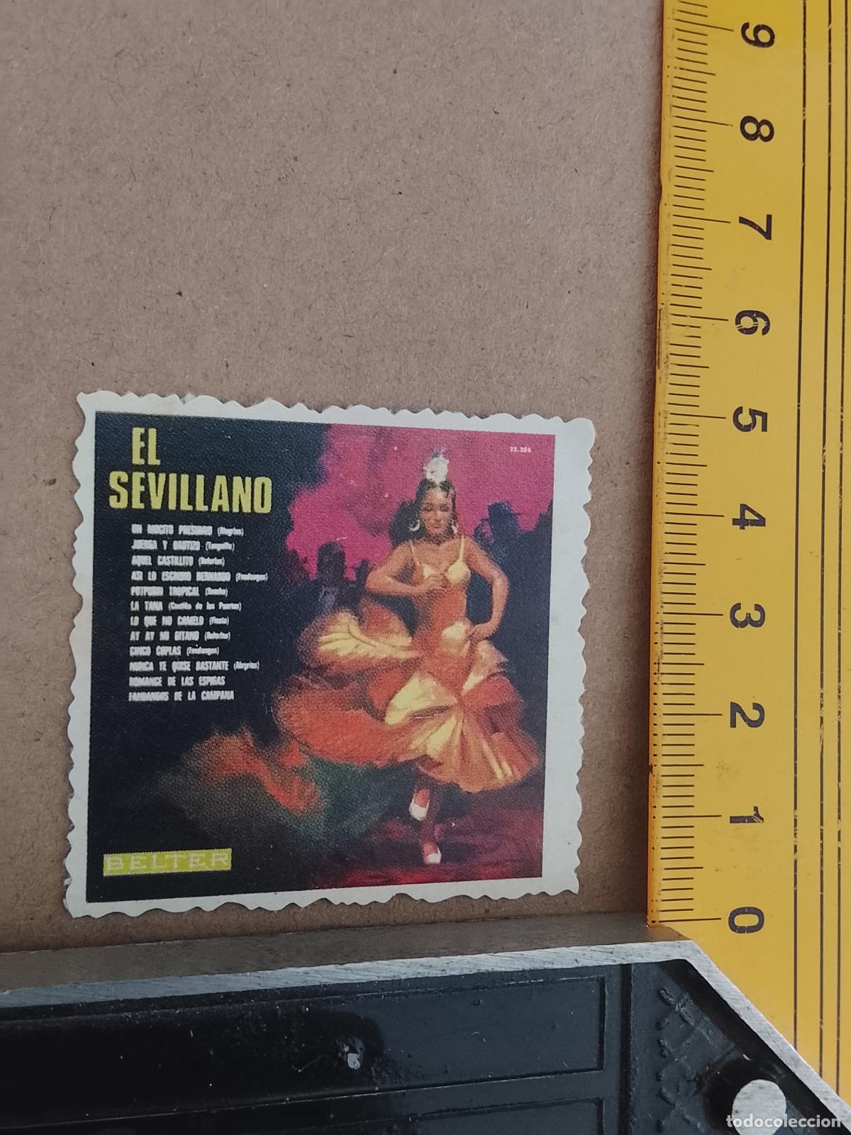 M&uacute;sica de colecci&oacute;n: musica - CROMOS o similar DE PAPEL ANTIGUO troquelado CANTANTES - EL SEVILLANO