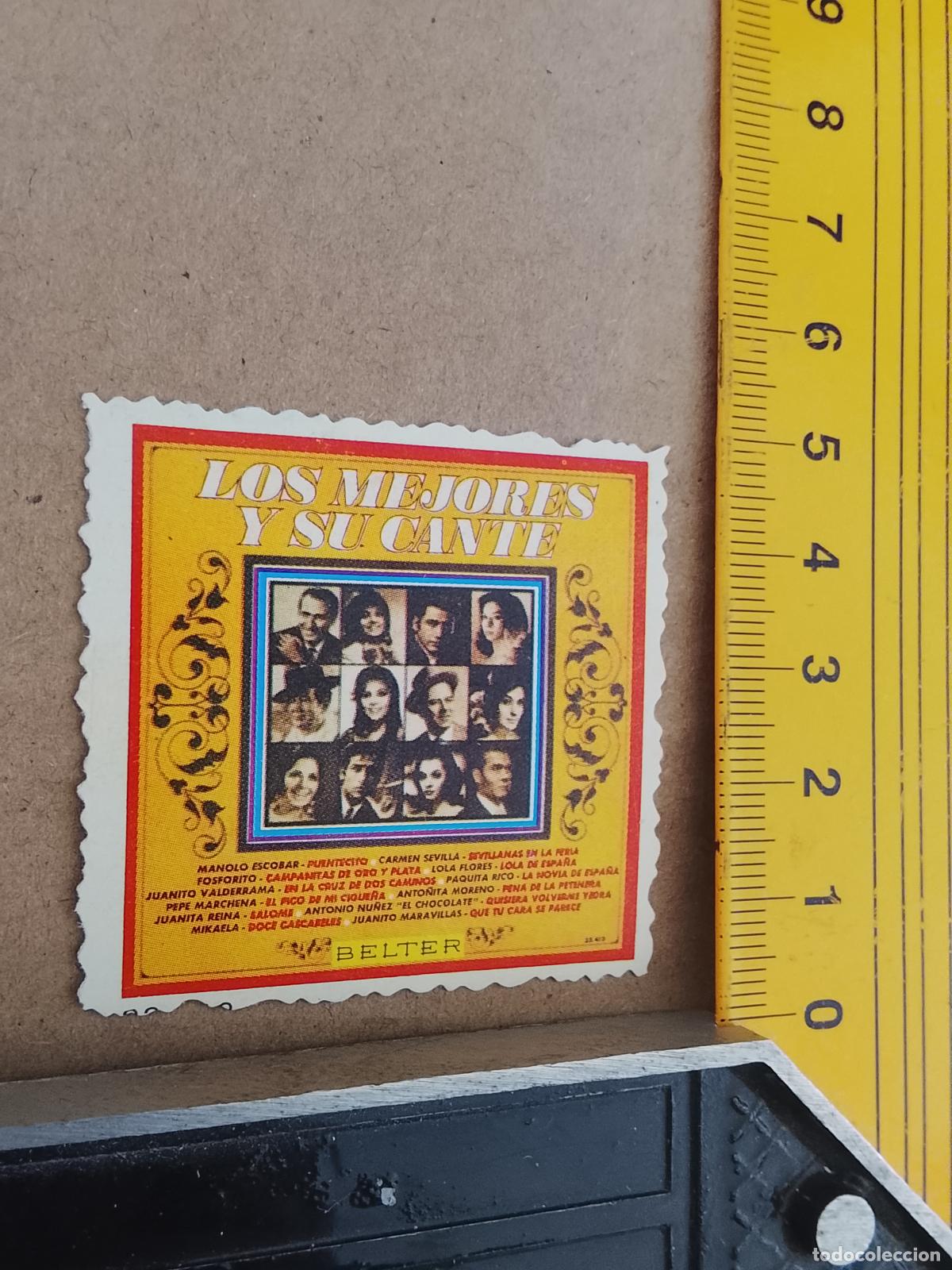 M&uacute;sica de colecci&oacute;n: musica - CROMOS o similar DE PAPEL ANTIGUO troquelado CANTANTES - FLAMENCO LOS MEJORES Y SUS CANTES