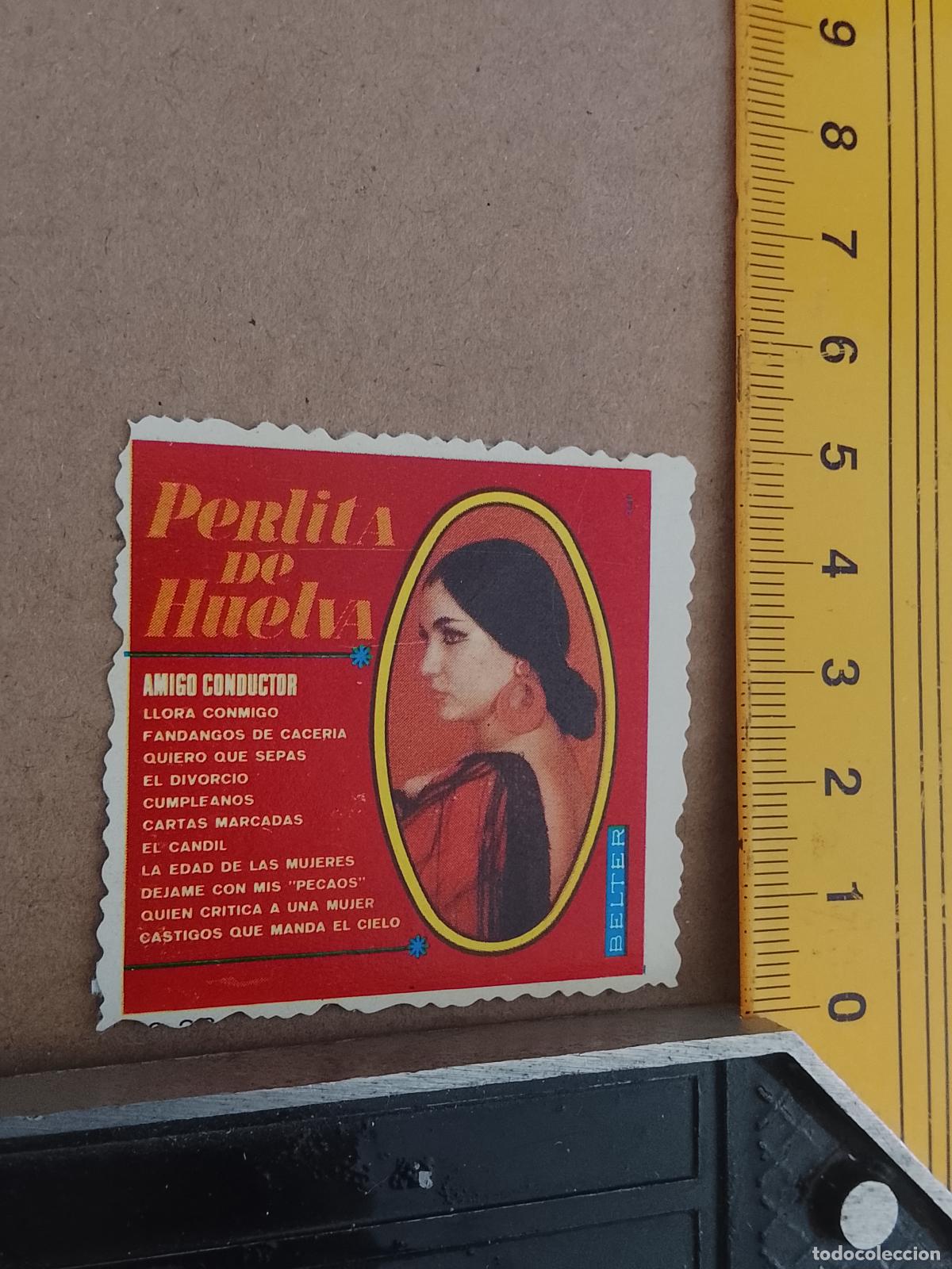 M&uacute;sica de colecci&oacute;n: musica - CROMOS o similar DE PAPEL ANTIGUO troquelado CANTANTES - PERLITA DE HUELVA