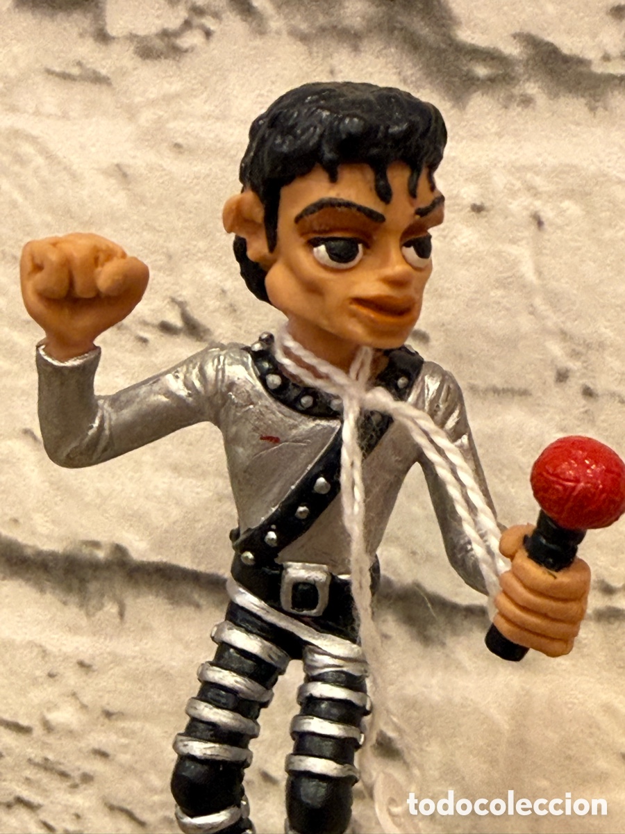 M&uacute;sica de colecci&oacute;n: FIGURA PVC MICHAEL JACKSON COMICS SPAIN CANTANTE SINGER FAMOUS THRILLER. Original ańos 80.