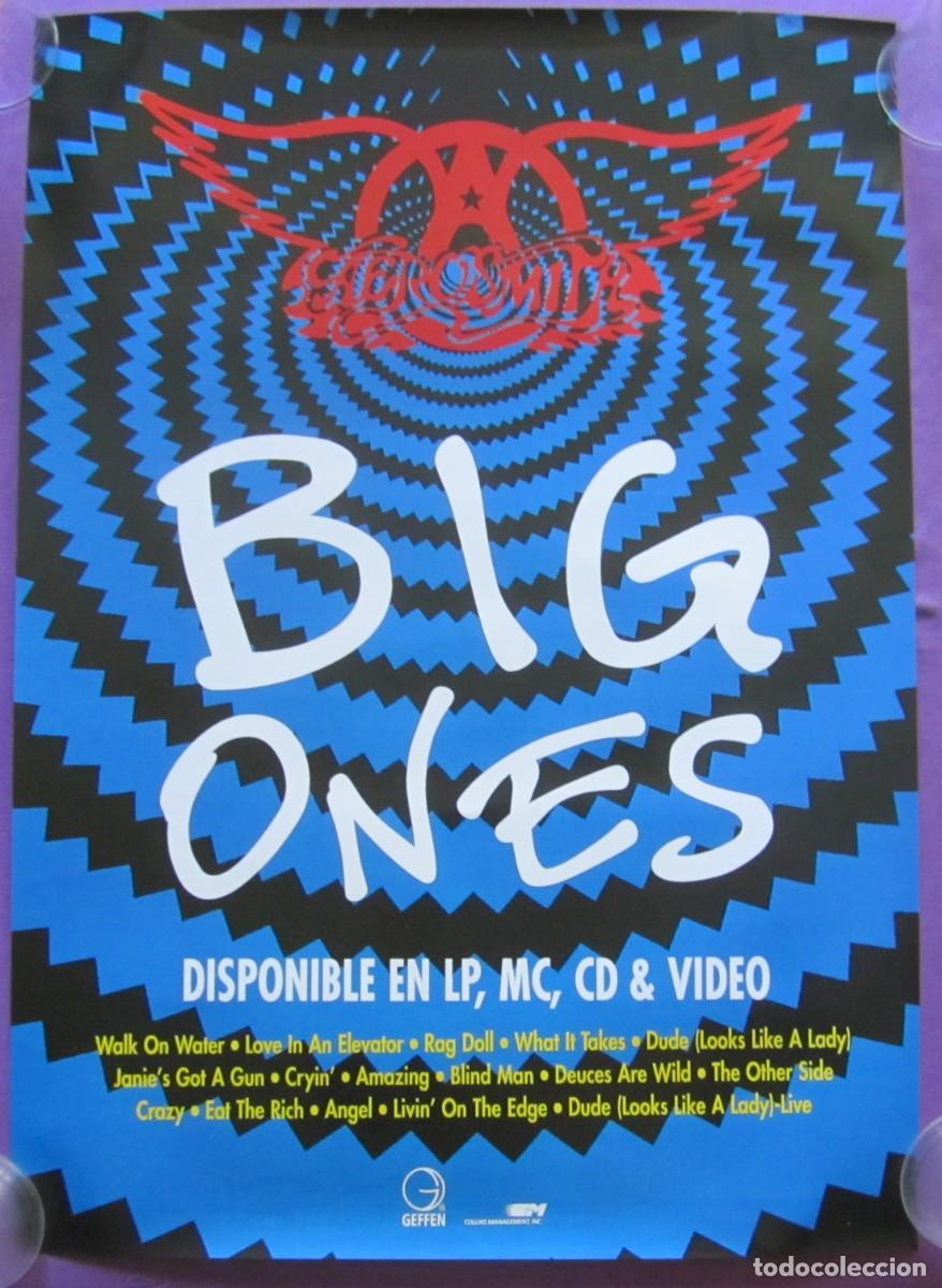M&uacute;sica de colecci&oacute;n: POSTER AEROSMITH: BIG ONES. ORIGINAL PROMOCIONAL ESPA&Ntilde;A 1994. 48,00x68,00 cms.