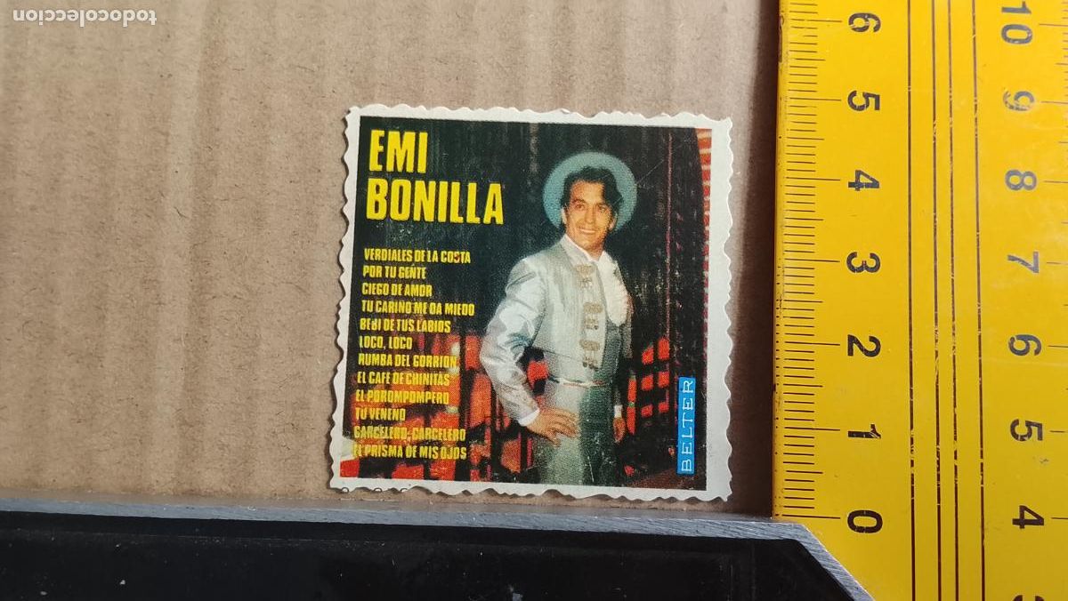 M&uacute;sica de colecci&oacute;n: musica - CROMOS o similar DE PAPEL ANTIGUO troquelado CANTANTES - EMI BONILLA
